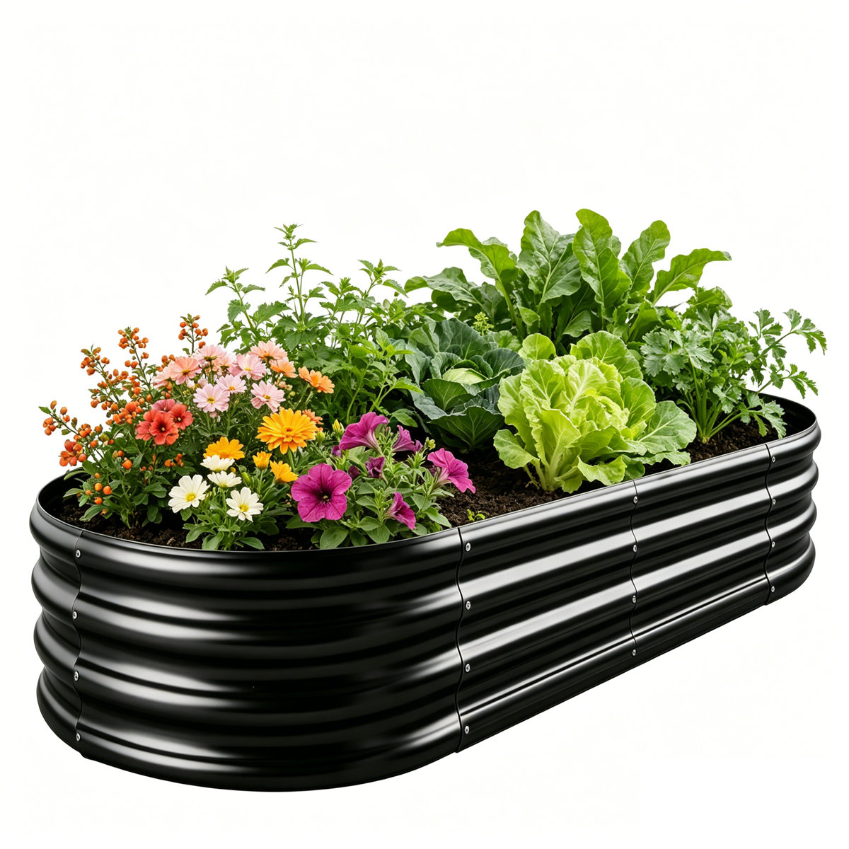 Arlmont & Co. Galvanized Raised Garden Bed | Wayfair