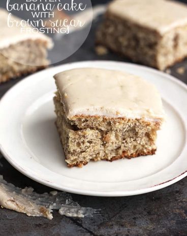 Browned Butter Banana Cake with Brown Sugar Frosting