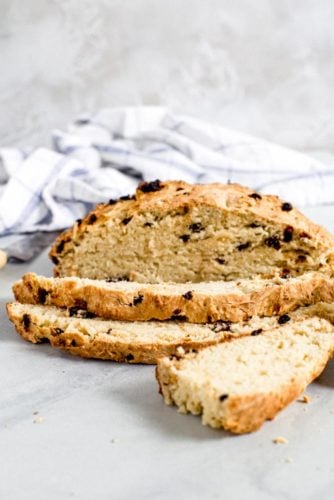 Traditional Irish Soda Bread sliced