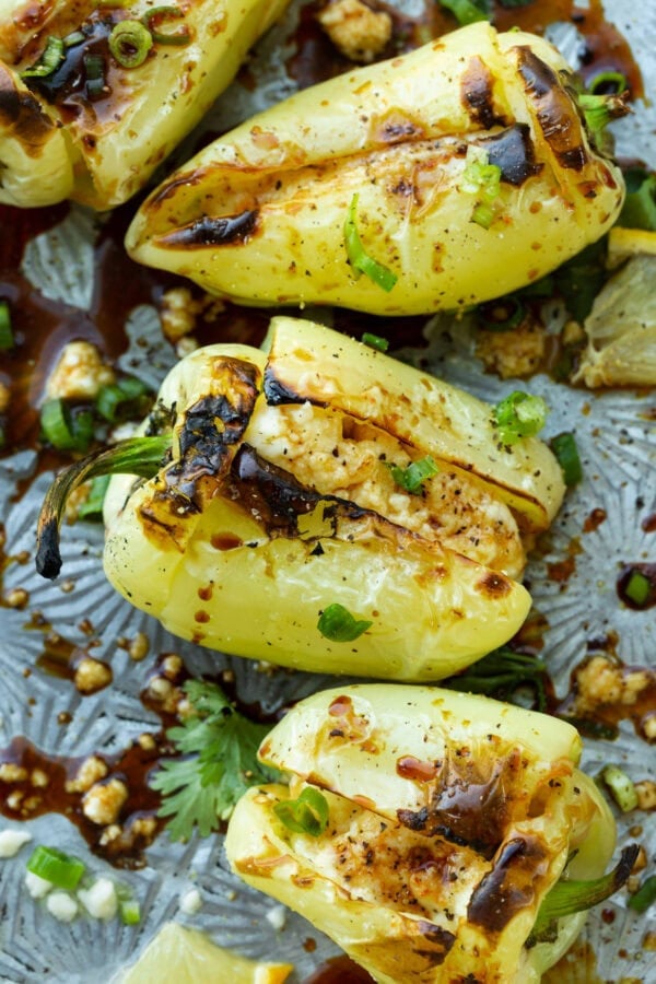Cheesy Stuffed Grilled Peppers
