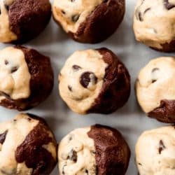 Brookies Cookies are a deliciously fun mashup of two of our favorite desserts: brownies and chocolate chip cookies! Soft and chewy with plenty of chocolate chips, these are always a hit with the family!