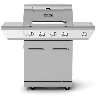 Nexgrill 4-Burner Propane Gas Grill in Stainless Steel With Side Burner, 60000btus, 626 Sq. In. Cooking Space, Perfect for Outdoor Cooking & Grilling, Patios, Bbq, Backyards, Silver, 720-0830h Nexgrill 4-Burner Propane Gas Grill in Stainless Steel With Side Burner, 60000btus, 626 Sq. In. Cooking Space, Perfect for Outdoor Cooking & Grilling, Patios, Bbq, Backyards, Silver, 720-0830h