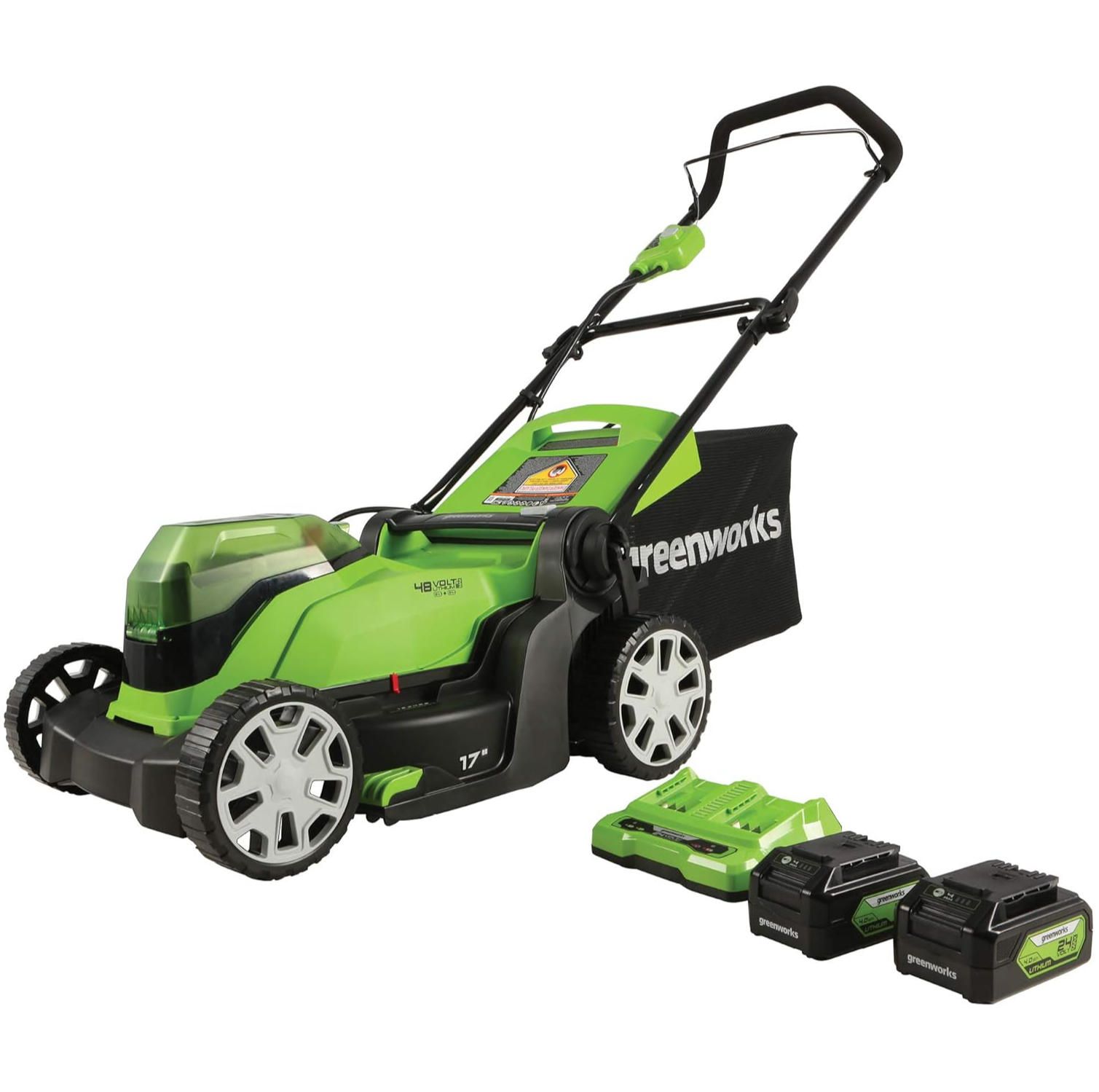 Greenworks MO48B01 48V 17 Cordless Push Lawn Mower