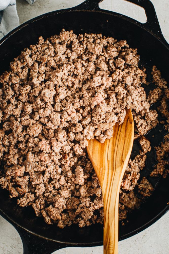 ground beef for sauce