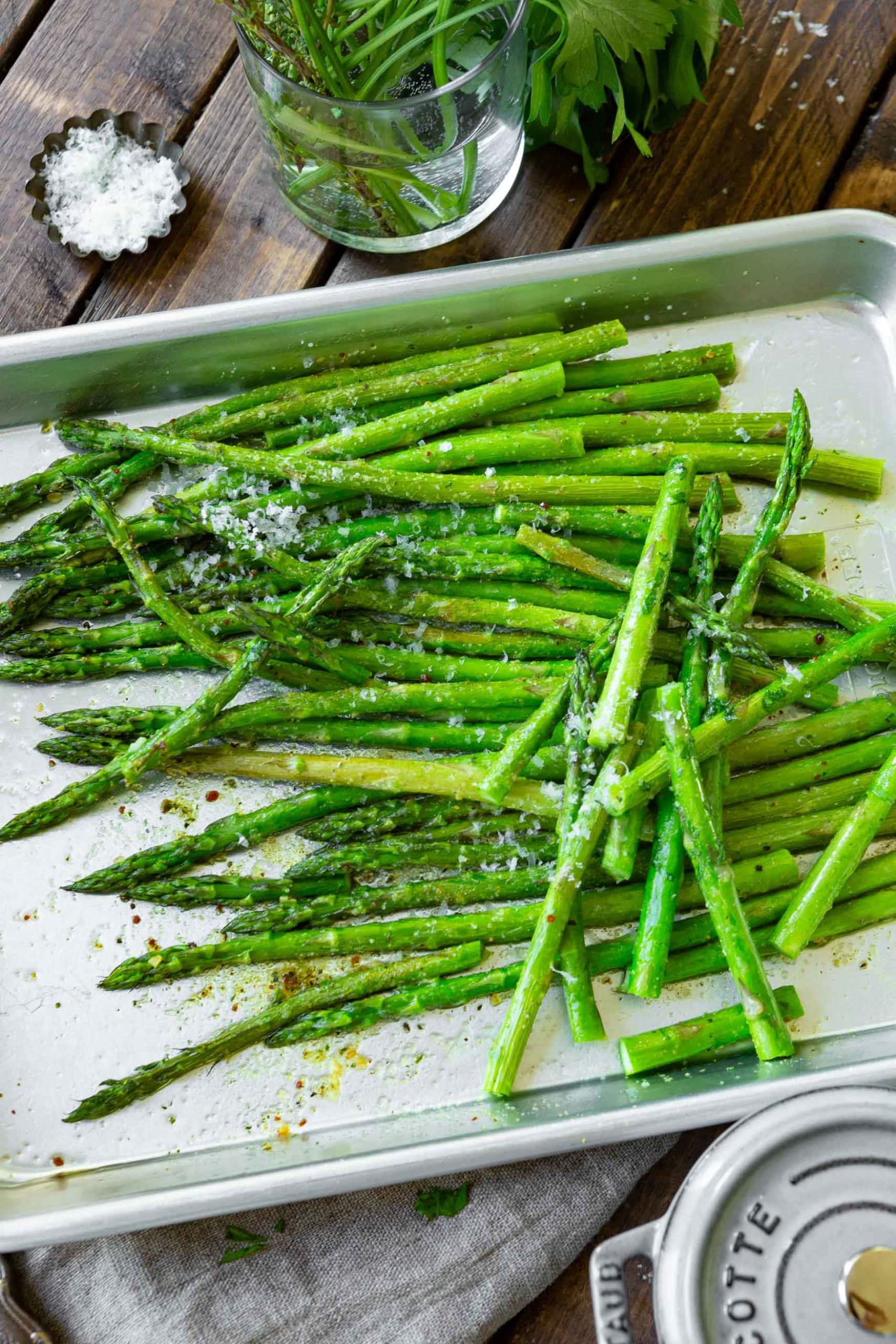 broiling asparagus or grilled asparagus in 4 minutes