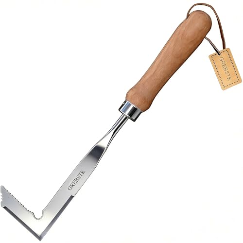 Grebstk Crack Weeder Crevice Weeding Manual Stainless Steel Gardening Tool