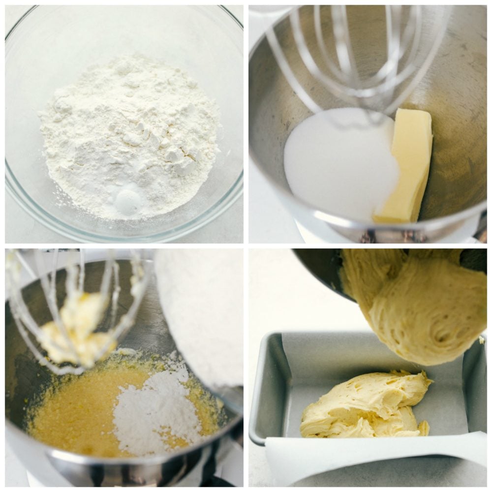 Steps to make lemon bread.