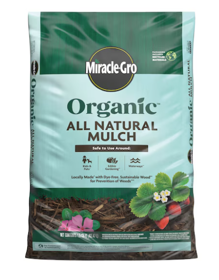 Miracle-Gro Organic all natural mulch