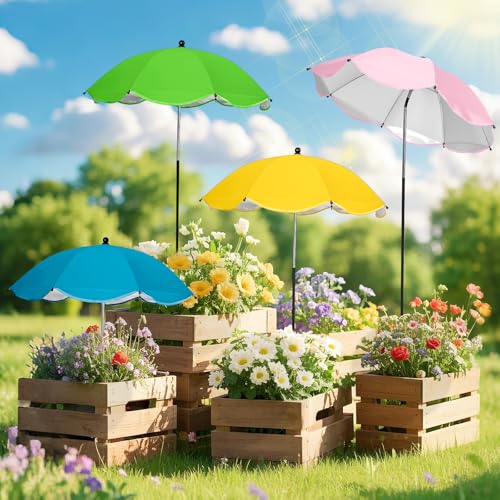 Wyrjxyb 4 Pack Plant Umbrellas for Outdoor Plants,26 Wyrjxyb 4 Pack Plant Umbrellas for Outdoor Plants,26