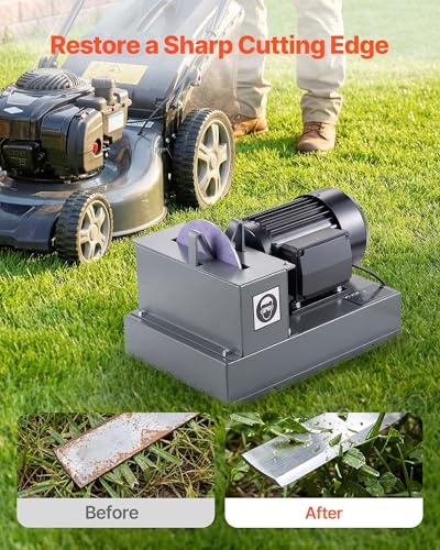 Vevor Lawn Mower Blade Sharpener, 2/3hp Lawnmower Blade Grinder With 7 Vevor Lawn Mower Blade Sharpener, 2/3hp Lawnmower Blade Grinder With 7