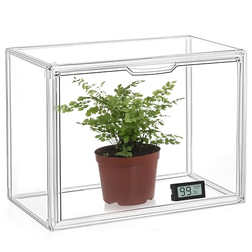 Hblife Mini Greenhouse for Indoor, Clear Stackable Green House With Magnetic Waterproof Door for Small Plants Nursery Germination and Display, Tabletop Portable Greenhouse, 14.1x8.6x10.6 Inch (1 Pack) Hblife Mini Greenhouse for Indoor, Clear Stackable Green House With Magnetic Waterproof Door for Small Plants Nursery Germination and Display, Tabletop Portable Greenhouse, 14.1x8.6x10.6 Inch (1 Pack)