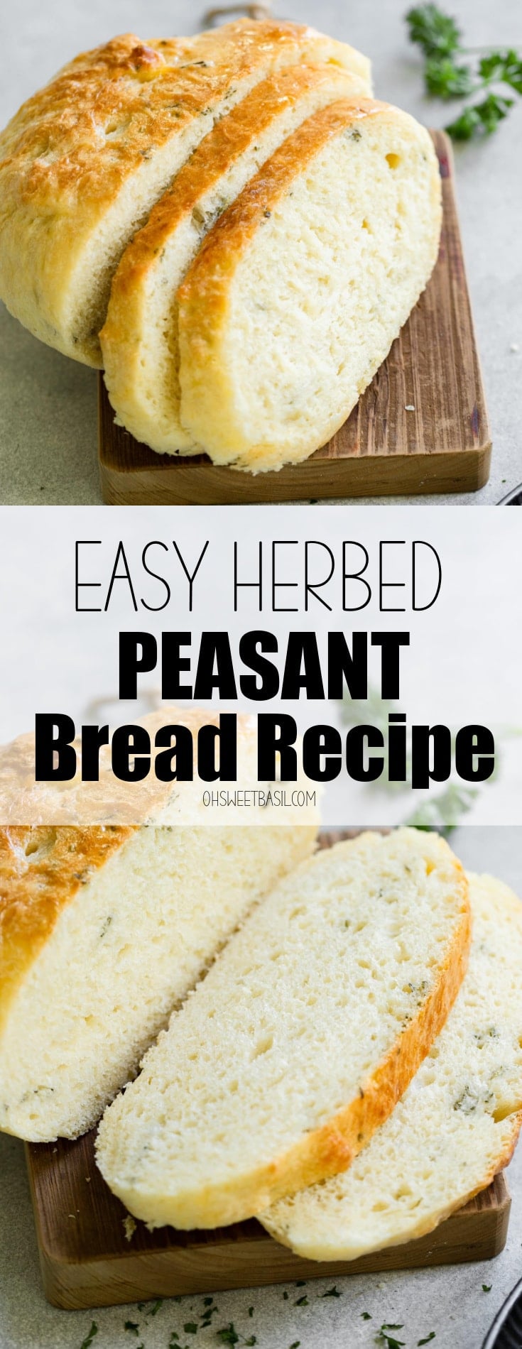 Easy Herbed Peasant Bread Easy Herbed Peasant Bread