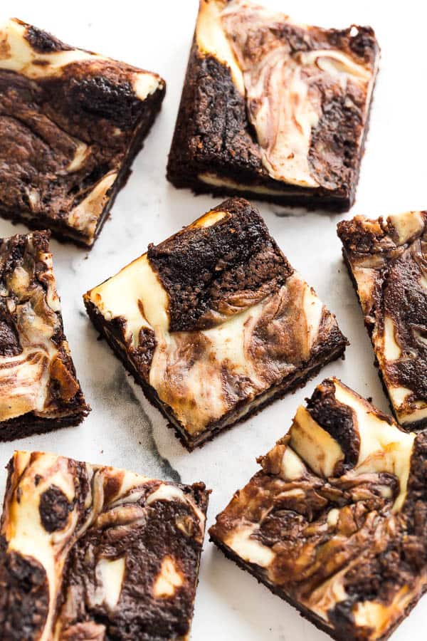 cream cheese brownies sliced cream cheese brownies sliced